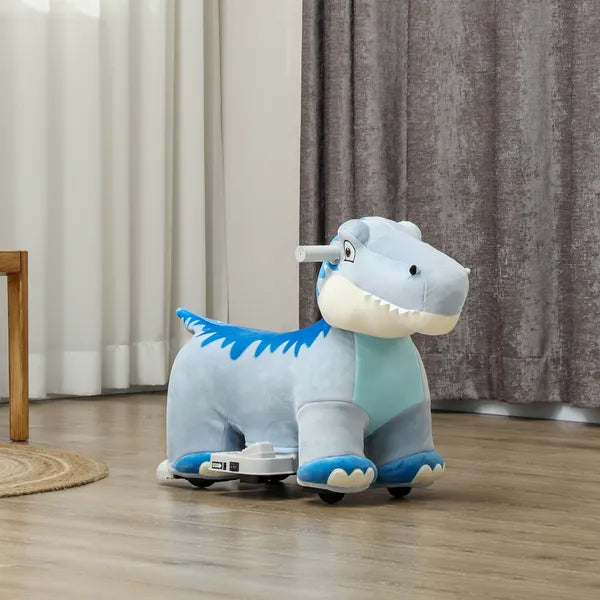 6V Kids Electric Ride on Animal Tyrannosaurus with Music Forward for Aged 18-36 Months, Blue - product image 10