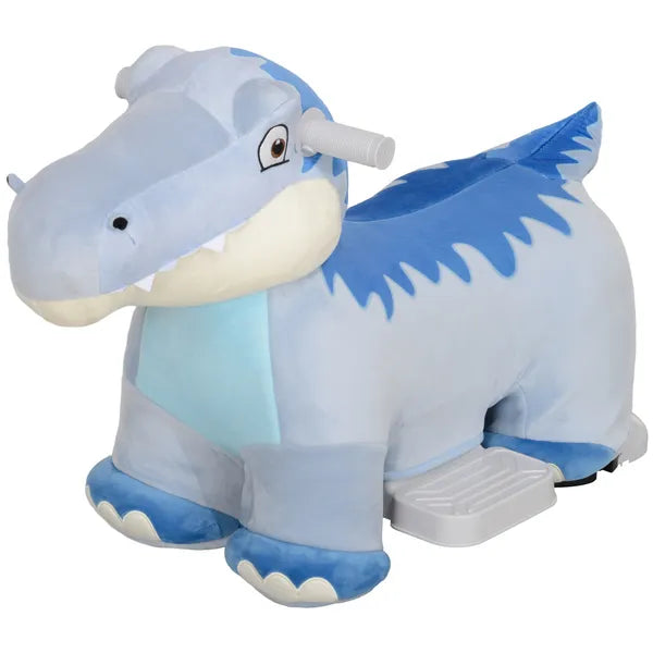 6V Kids Electric Ride on Animal Tyrannosaurus with Music Forward for Aged 18-36 Months, Blue - product image 1