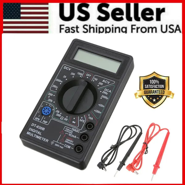 7 Function Digital Multimeter for AC DC Voltage Current and Resistance