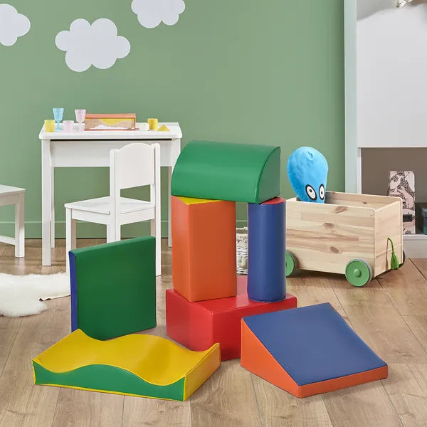 7 Piece Kids Soft Play Blocks, Foam Climb and Crawl Gym Toy, Building and Stacking Blocks - product image 10
