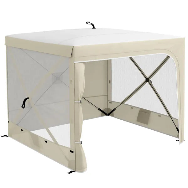 Outsunny 7' x 8' Pop Up Canopy Tent, Camping Tent Sun Shade Shelter with Curtains, Nettings and Carrying Bag, UV-Resistant - product image 11