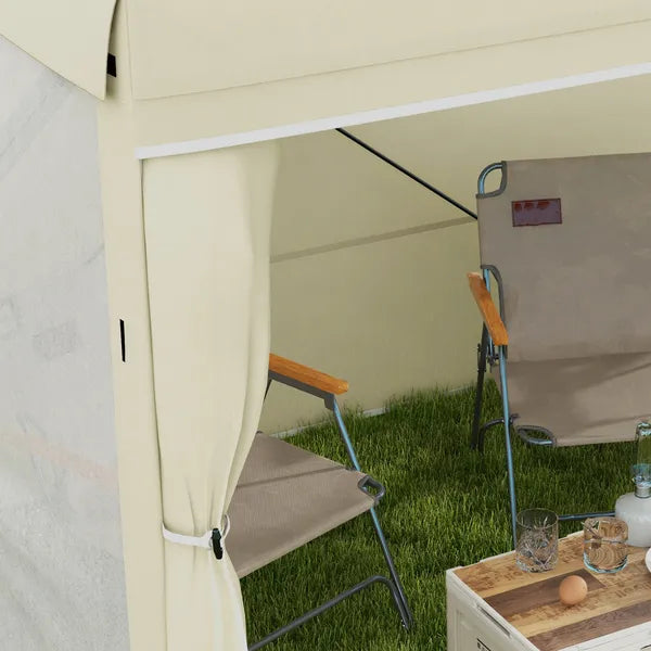 Outsunny 7' x 8' Pop Up Canopy Tent, Camping Tent Sun Shade Shelter with Curtains, Nettings and Carrying Bag, UV-Resistant - product image 9