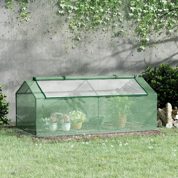 71" x 36" x 28" Mini Greenhouse Portable Hot House for Plants with Large Zipper Windows for Outdoor, Indoor, Garden, Green - product image 2