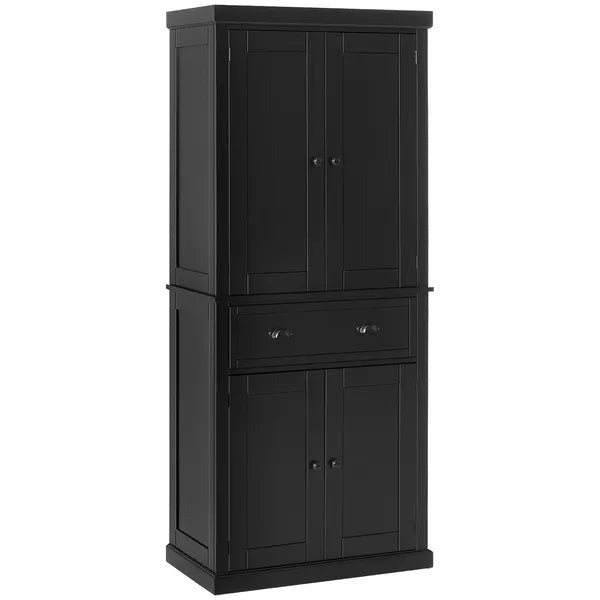 HOMCOM 72" Freestanding Kitchen Pantry Cabinet Storage with Doors Black - product image 11