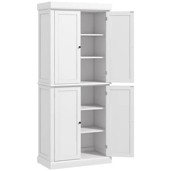 72" Kitchen Cabinet, Pantry Storage Cabinet with Doors and Shelves, Freestanding Food Pantry Cabinet, White - product image 11