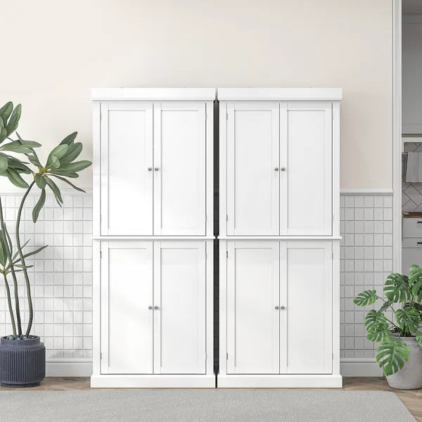 72" Kitchen Cabinet, Pantry Storage Cabinet with Doors and Shelves, Freestanding Food Pantry Cabinet, White - product image 9