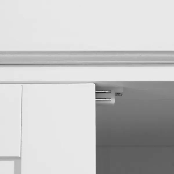 HOMCOM 72 Kitchen Pantry Cabinet Storage, Freestanding Cupboard with Drawer 4 Doors Adjustable Shelves, White - product image 9
