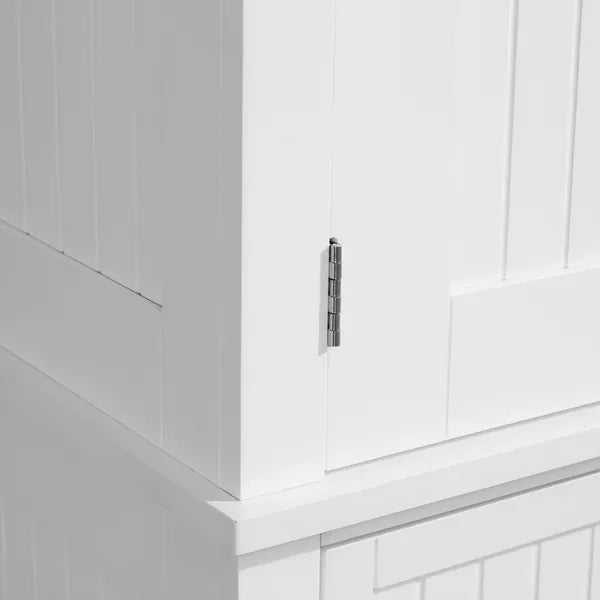 HOMCOM 72 Kitchen Pantry Cabinet Storage, Freestanding Cupboard with Drawer 4 Doors Adjustable Shelves, White - product image 8