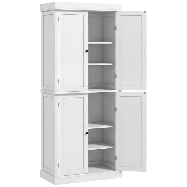 HOMCOM 72 Inch Kitchen Pantry Cabinet Storage with Doors and Shelves Elegant Kitchen Storage, White - product image 12