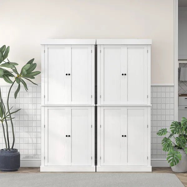 HOMCOM 72 Inch Kitchen Pantry Cabinet Storage with Doors and Shelves Elegant Kitchen Storage, White - product image 9