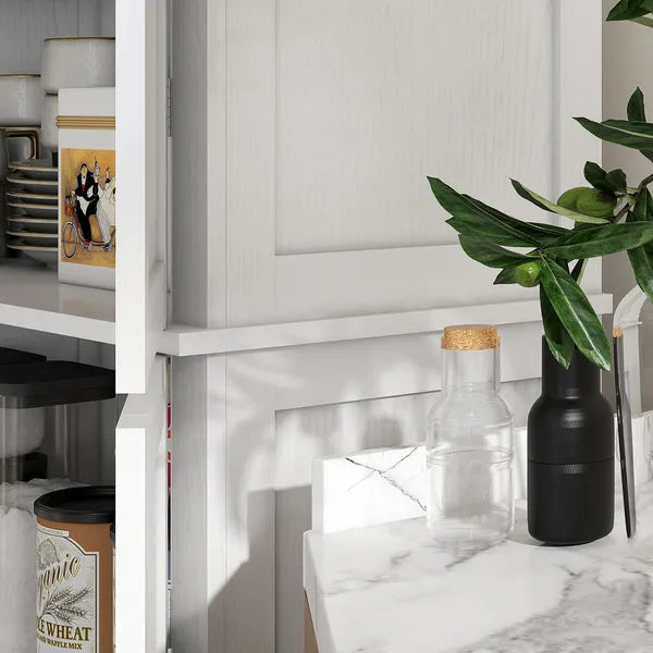 HOMCOM 72 Inch Kitchen Pantry Cabinet Storage with Doors and Shelves Elegant Kitchen Storage, White - product image 8