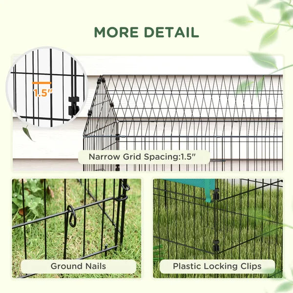 PawHut 73" Small Animal Playpen with Roof for Rabbits, Chicken, Chinchillas - product image 7