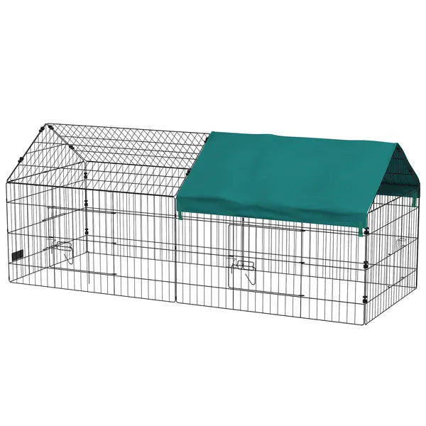 PawHut 73" Small Animal Playpen with Roof for Rabbits, Chicken, Chinchillas - product image 1