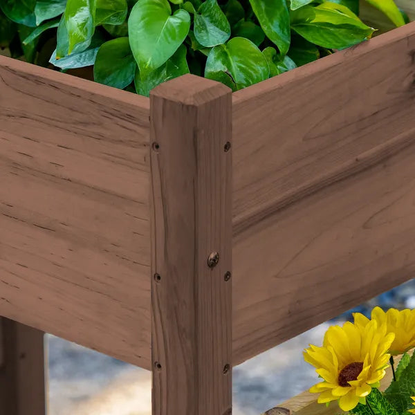 73 Inch x 18 Inch x 32 Inch 3 Tier Raised Garden Bed with Three Elevated Planter Box for Vegetables, Herb and Flowers, Coffee - product image 9