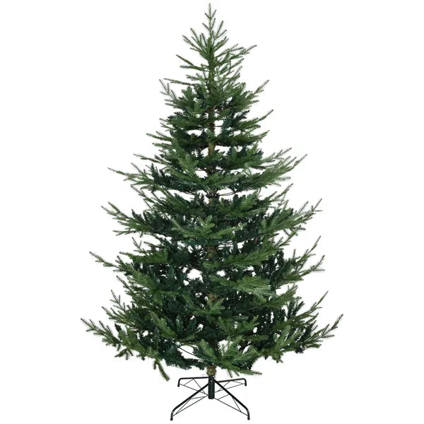 HOMCOM 7.5 Ft Christmas Tree, Pencil Christmas Tree with 1218 Realistic Branches, Steel Base, Auto Open, Green - product image 11