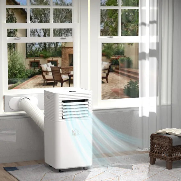 HOMCOM 8000 BTU Mobile Air Conditioner for Cooling and Dehumidifying, Remote Control, 24H Timer, LED Display, White - product image 10