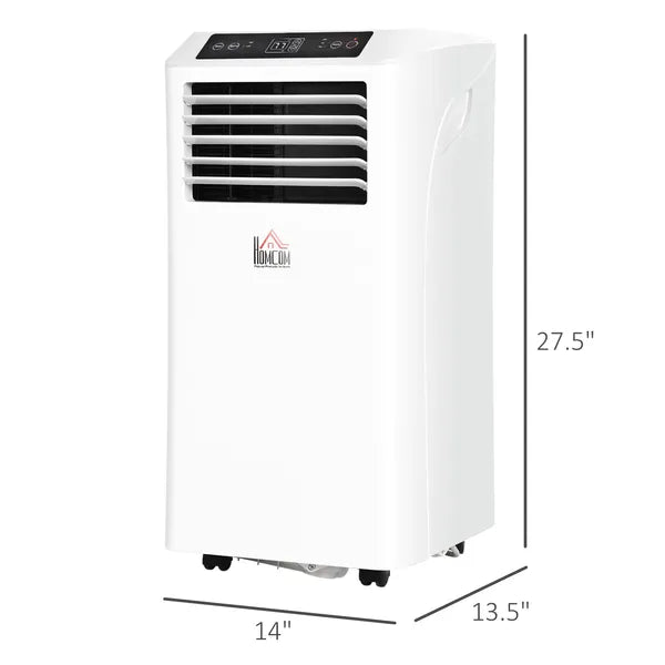 HOMCOM 8000 BTU Portable Air Conditioner, Built-in Cool, Dehumidifier, Fan Modes, with Remote Controller, LED Display, White - product image 3
