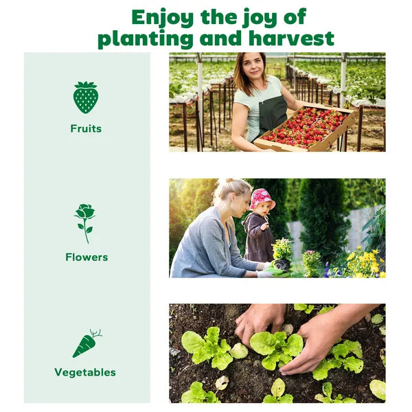 Outsunny 8.6 x 3 x 1ft Raised Garden Bed with Mini Greenhouse, Galvanized Raised Garden Bed with Cover for Herbs and Vegetables - product image 8