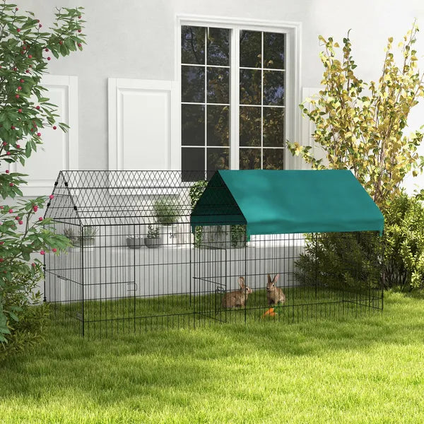 87" Small Animal Playpen with with Roof for Rabbits, Chicken, Chinchillas for Indoor/Outdoor Use, Green - product image 2