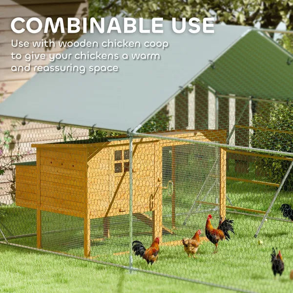 9' x 20' x 6' Chicken Coop and Run, Chicken Run for 18-24 Chickens, Waterproof and Anti-UV Cover, Hanging Feeder - product image 8