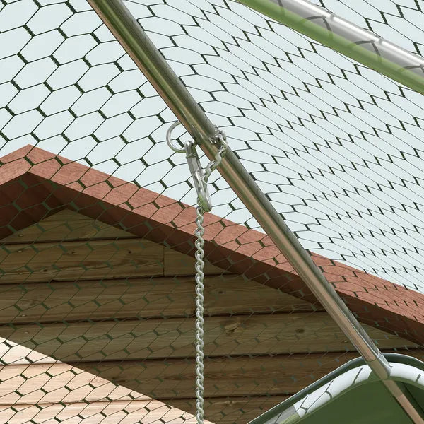 9' x 20' x 6' Chicken Coop and Run, Chicken Run for 18-24 Chickens, Waterproof and Anti-UV Cover, Hanging Feeder - product image 9