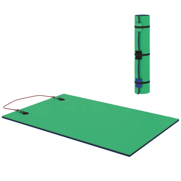 9' x 6' Lily Pad Water Mat for 2 Adults, Floating Water Pad for Lake, Pool, Ocean, Beach, and Boating, Green - product image 1
