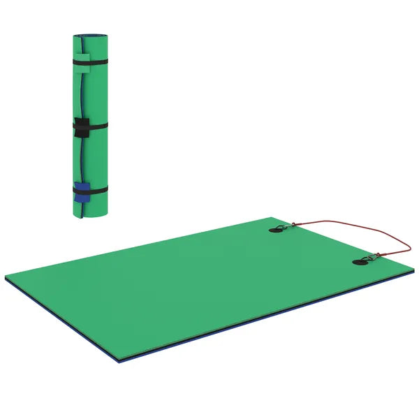 9' x 6' Lily Pad Water Mat for 2 Adults, Floating Water Pad for Lake, Pool, Ocean, Beach, and Boating, Green - product image 12