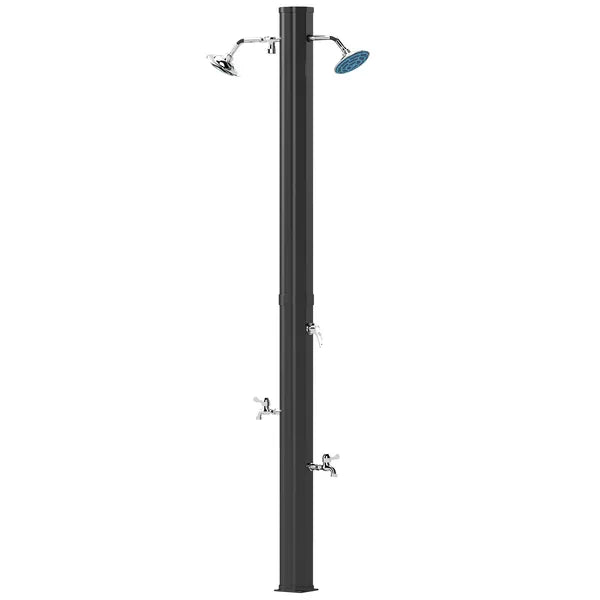 Outsunny 9.2 Gallon Slolar Heated Outdoor Shower with 2 Free-Rotating Shower Heads and Foot Showers for Poolside Beach Spa, 7.1 Ft - product image 1