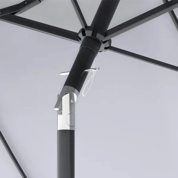 Outsunny 9.5' Double-Sided Patio Umbrella, Large Outdoor Market Umbrella with Push Button Tilt, Crank, 12 Ribs, for Garden, Deck, Pool - product image 9