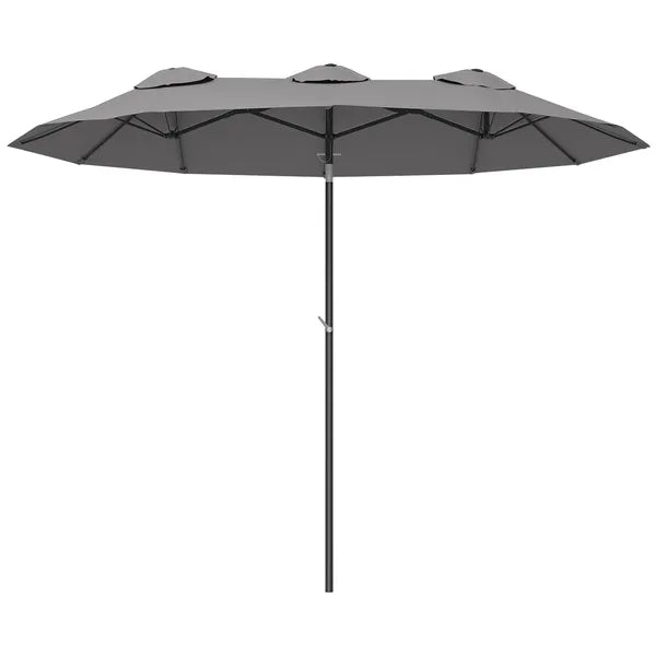 9.5 Large Double-sided Patio Umbrella Outdoor Market Umbrella with Tilt Crank - product image 1