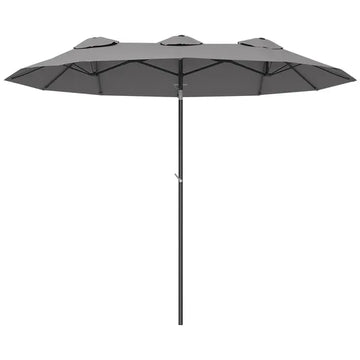 9.5 Large Double-sided Patio Umbrella Outdoor Market Umbrella with Tilt Crank - product image 1