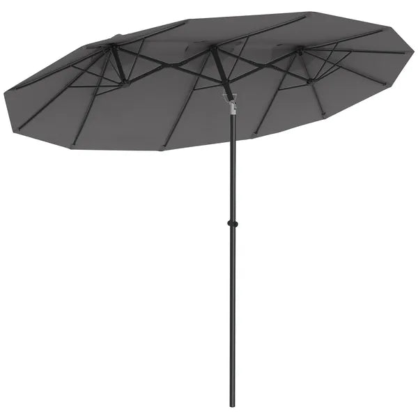 9.5 Large Double-sided Patio Umbrella Outdoor Market Umbrella with Tilt Crank - product image 11