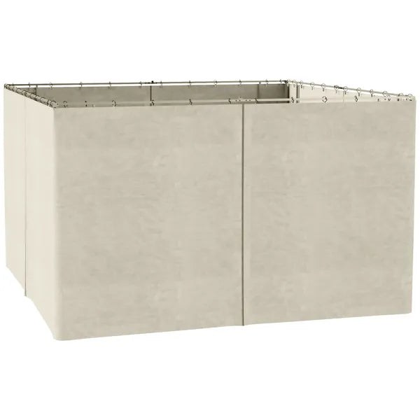 9.84' x 13.1' Universal Gazebo Sidewall Set with 4 Panel, 48 Hook/C-Ring Included for Pergolas and Cabanas, Beige - product image 12