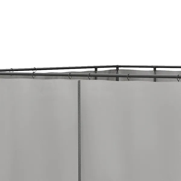 9.84' x 9.84' Universal Gazebo Sidewall Set with 4 Panel 40 Hook/C-Ring Included for Pergolas and Cabanas Light Gray - product image 8