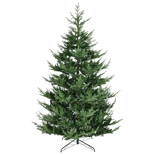 HOMCOM 9 Ft Artificial Christmas Tree, Pine Hinged Christmas Tree with 1939 Realistic Branches, Steel Base, Auto Open, Green - product image 11