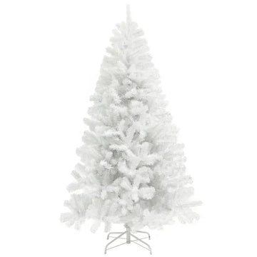 HOMCOM 9 Ft Unlit Artificial Christmas Tree with 2132 Branch Tips and Steel Base White - product image 1