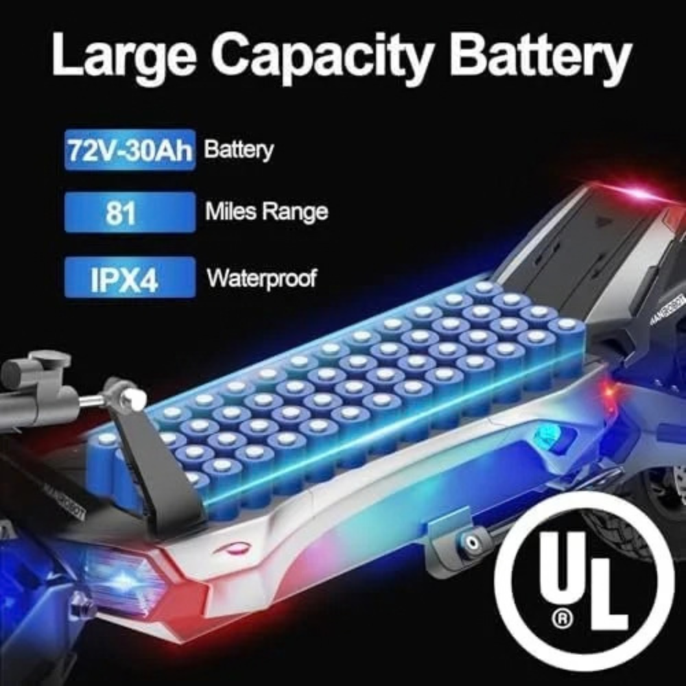 NANROBOT N6 72V 3000W Dual-Motor Electric Scooter