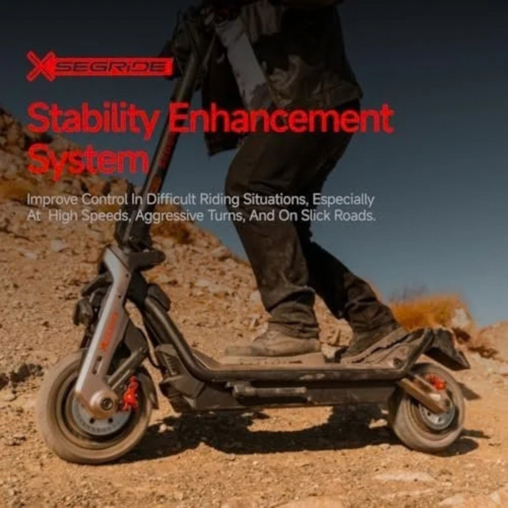 Segway SuperScooter GT3, 31 MPH w/ 45-Mile Long Range, 2400W Peak Motor, Dual Hydraulic Suspension, Self-Sealing Tires, Flash Charging Electric Scooters for Adults, UL 2272/2271 Certified, Gen3