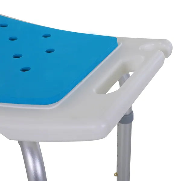 6 Level Adjustable Non Slip Shower Stool with Hand Shower Holder, Blue - product image 13