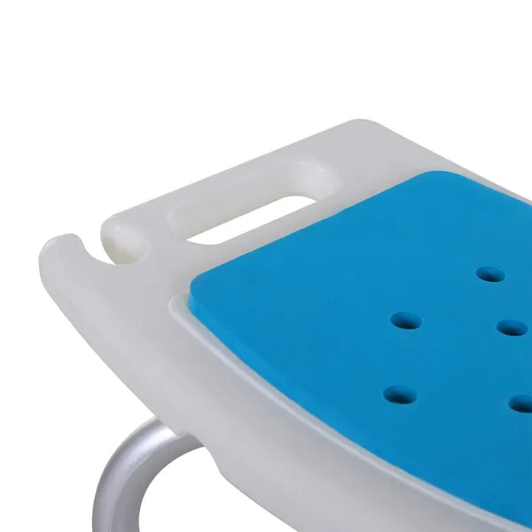 6 Level Adjustable Non Slip Shower Stool with Hand Shower Holder, Blue - product image 12