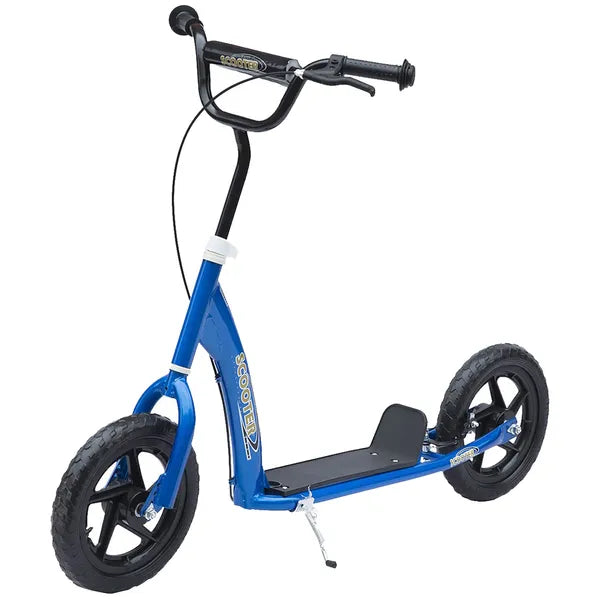 HOMCOM Adjustable Height Kick Scooter for Kids 5-12, Non-Slip Footplate, Big Wheels, Rear Brake, Blue - product image 12