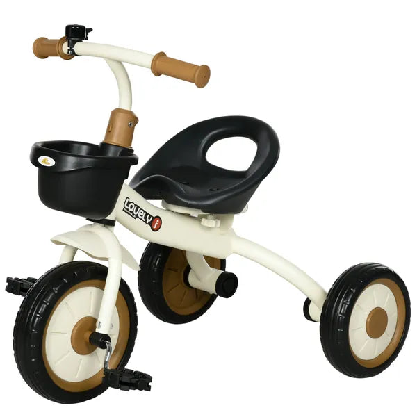 Adjustable Kids Tricycle for Toddlers 2-5 Years with Basket Bell White Comfortable Handlebar Grips - product image 11