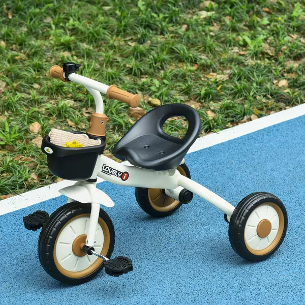 Adjustable Kids Tricycle for Toddlers 2-5 Years with Basket Bell White Comfortable Handlebar Grips - product image 10