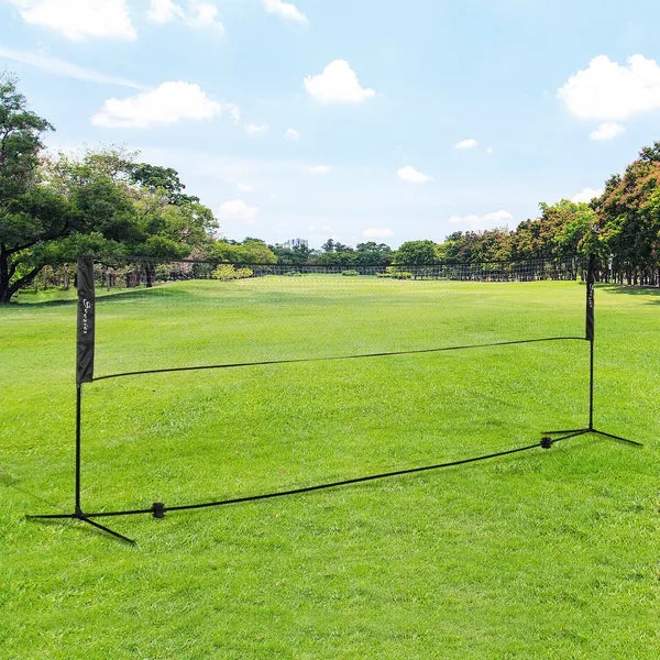 Soozier Adjustable Outdoor Game Set with Net for Badminton, Volleyball, Pickleball, Beach and Driveway Fun - product image 10