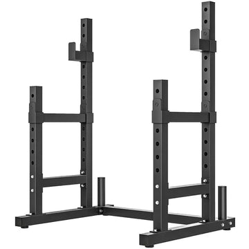 Soozier Adjustable Squat Rack, 660lbs Multi-Functional Bench Press Rack for Weight Lifting Home Gym Strength Training, Black - product image 1