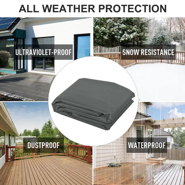 Outsunny All Weather Garden Patio Swing Chair Cover Waterproof Protector UV-Resistant and PVC Coating Fade Resistant Oxford Fabric 6.7 Ft x 4.1 Ft x - product image 6