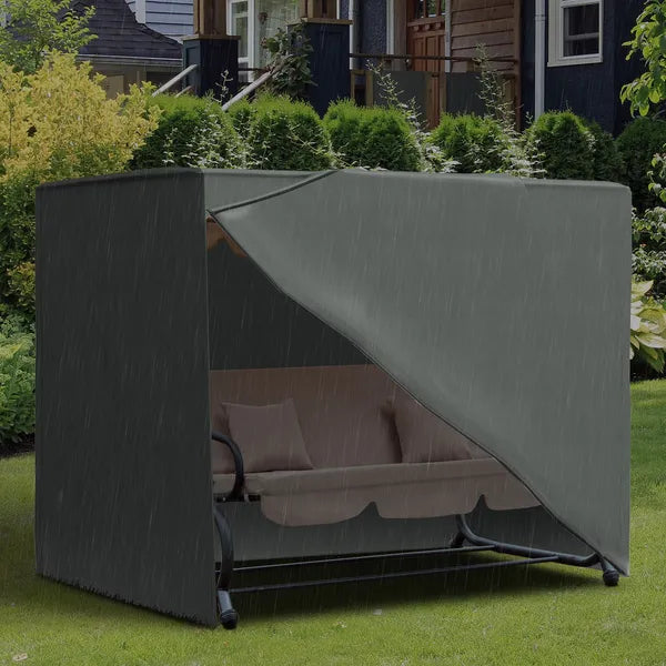 Outsunny All Weather Garden Patio Swing Chair Cover Waterproof Protector UV-Resistant and PVC Coating Fade Resistant Oxford Fabric 6.7 Ft x 4.1 Ft x - product image 2
