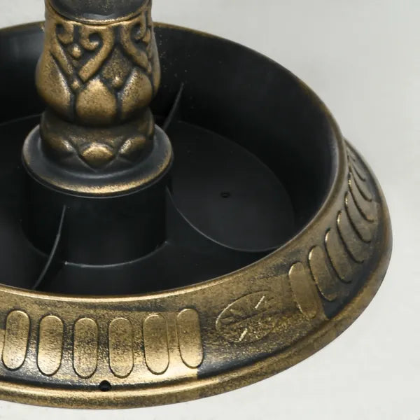 Antique Bronze Birdbath 32" with Planter Pedestal and Bird Statues Garden Decor - product image 9