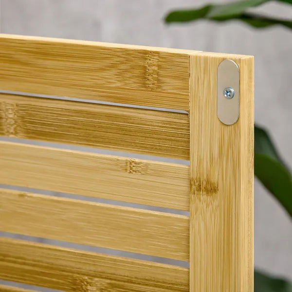 Bamboo Floor Cabinet Bathroom Floor Cabinet Living Room Organizer Tower with Multiple Shelves and Doors Natural - product image 8