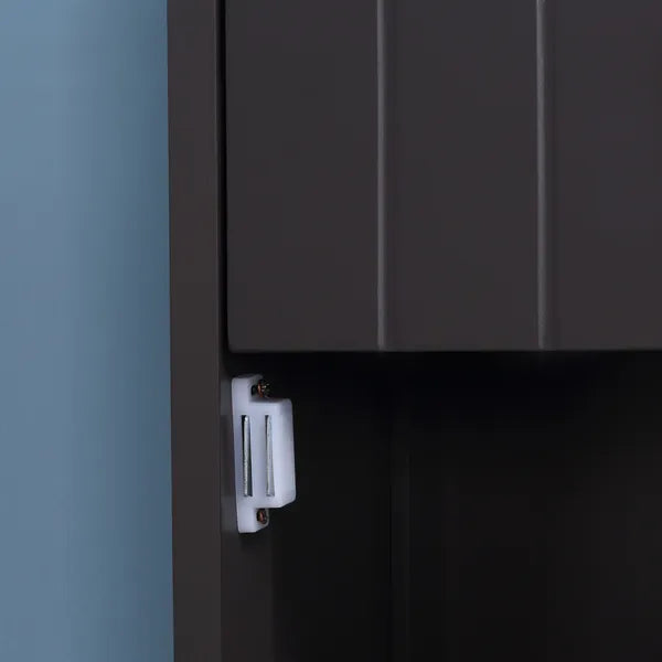 Tall Bathroom Storage Cabinet with 3 Shelves, Drawer and Cabinet, Brown - product image 9